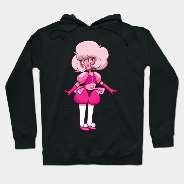 Pink Diamond Hoodie by LittleGreenHat